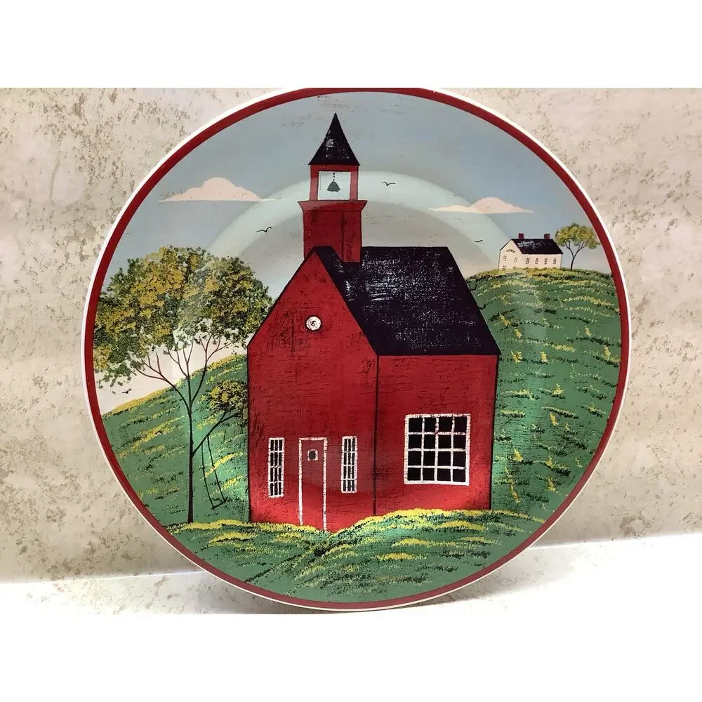 Warren Kimble Brandon House Country Life Red Church Sakura 8.25